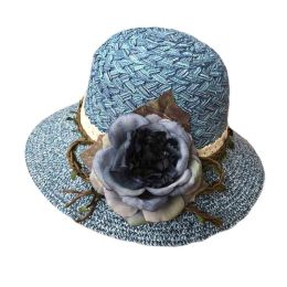 Big Flower Women Fashion Folding Straw Hat Summer Holiday Travel Beach Cap