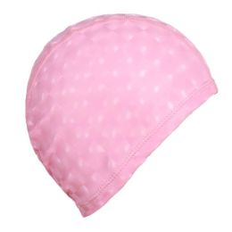 2 Pack Solid Color Swim Caps For Adult Men Women Waterproof Swimming Cap, Pink