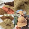 Vintage Floppy Summer Sun Beach Straw Hats Accessories Wide Brim Foldable